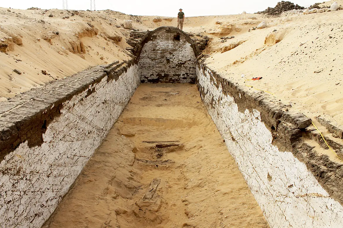 Pharaonic Boat Burial Discovered by Archaeologists in Abydos