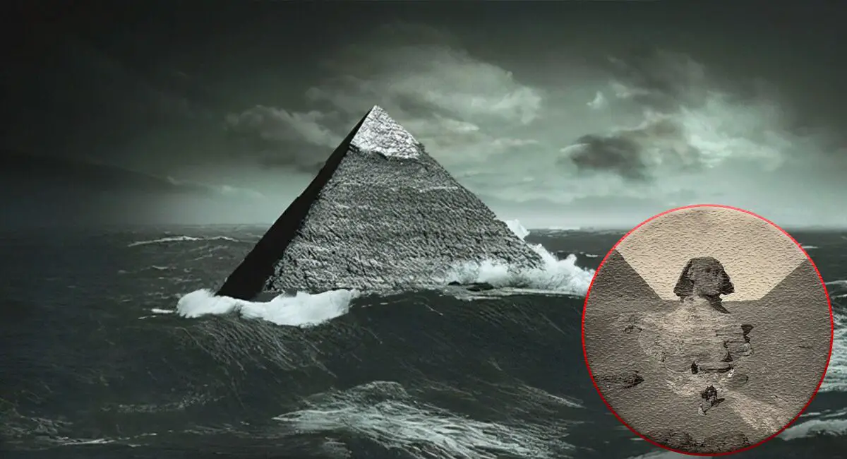 Fossil evidence indicates that the Egyptian Pyramids and Sphinx were originally immersed in sea water.