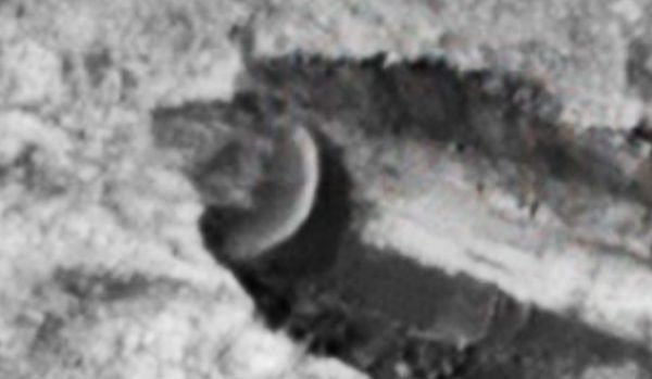 3 A Giant crashed Disc Shaped UFO was captured on Mars