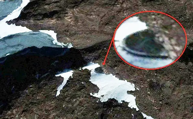 3 Another UFO Crash in Antarctica Visible on Satellite Images Since 1997 Its Now Clear