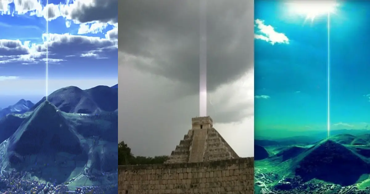 Mysterious Space Clouds Suddenly Beam Energy from Pyramids All Over the World.