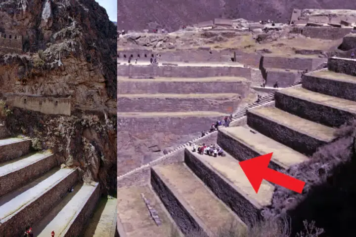 In ollantaytambo, there are Mysterious Giant Steps.