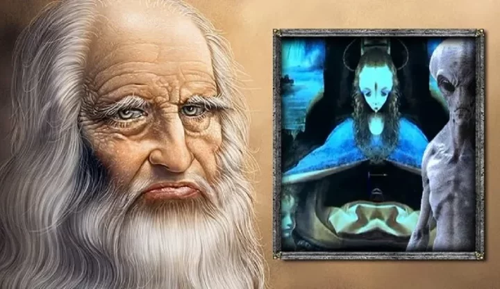 What did Da Vinci knew about Ancient Aliens, he left his research on his painting work.