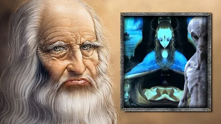 What did Da Vinci knew about Ancient Aliens, he left his research on his painting work.